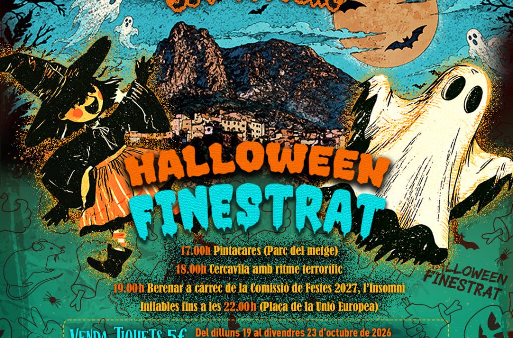 Cuenta atrás para la terrorífica y divertida fiesta de Halloween en Finestrat